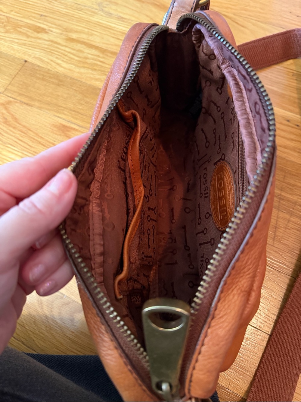 Vintage Fossil crossbody camera bag - Picture 5 of 5